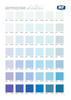 Blue Colour Chart for Naturae and Inspira Wellness Paint