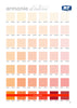 Red Colour Chart for Naturae and Inspira Wellness Paint