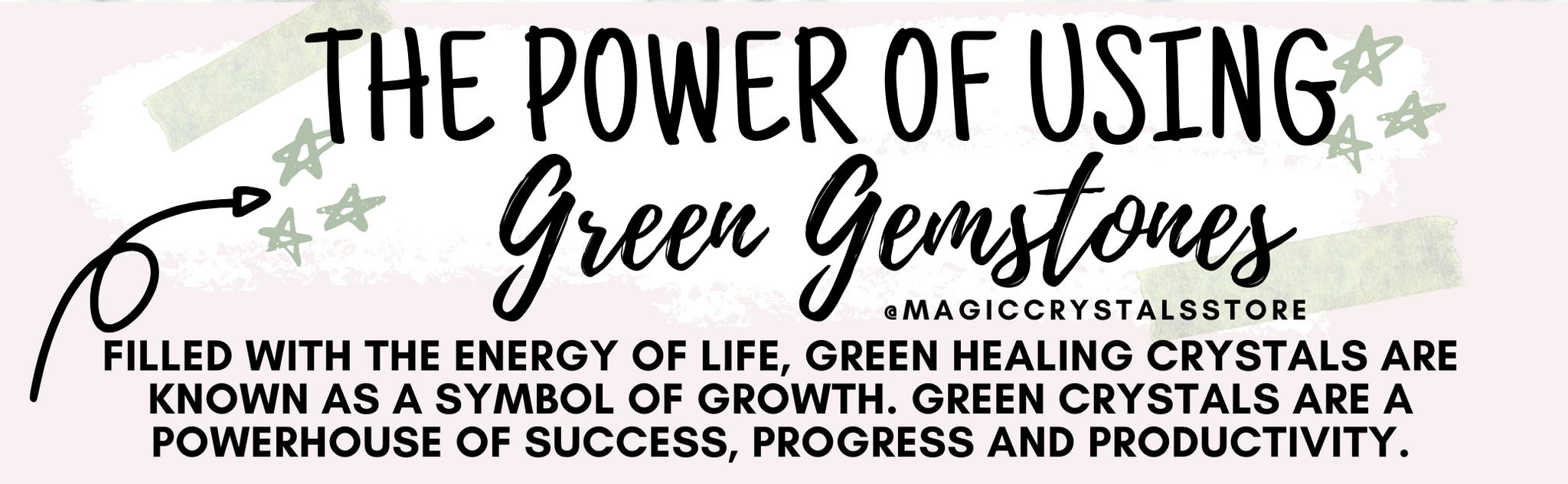 Cristales curativos verdes para el crecimiento, la sabiduría y la riqueza