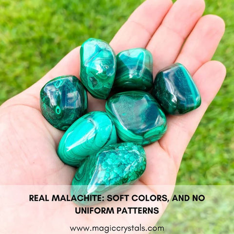 Malachite Tumbled Stone - MagicCrystals.com