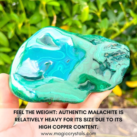 Real vs Fake malachite - MagicCrystals.com