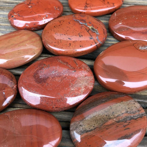 How to Use Red Jasper - Red jasper disc stones magic crystals