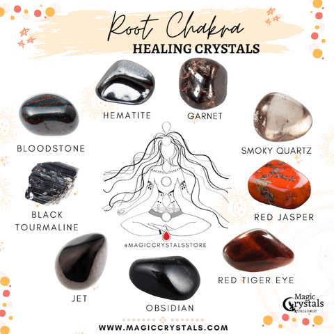 Root Chakra Crystals - 9 Crystals for Root Chakra Opening