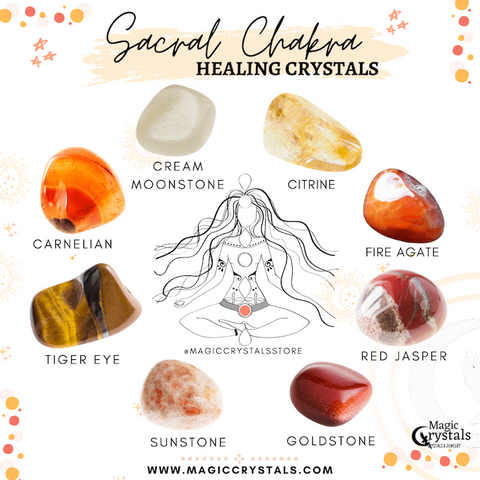 Sacral Chakra Crystals - 8 Crystals for Sacral Chakra Opening