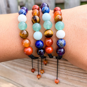 Looking for 7 Chakra Bracelet? Magic Crystals has Healing Adjustable Balance Beaded Bracelet. Unisex Bracelet. Perfect gift for Mother day, or fathers day, or Christmas Present. The seven chakras are the main energy centers of the body. You've probably heard people talk about "unblocking" their chakra.