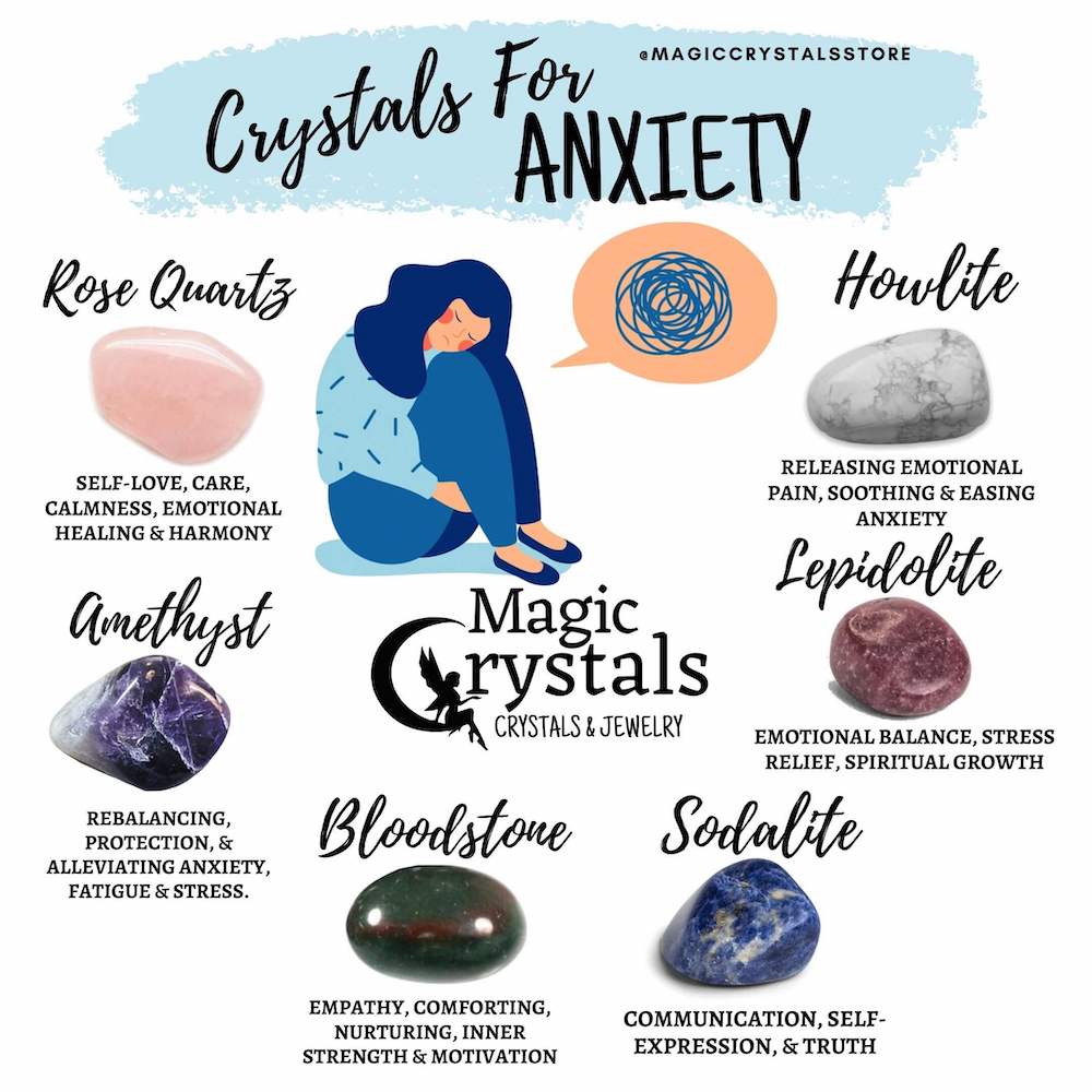 crystals for anxiety necklace