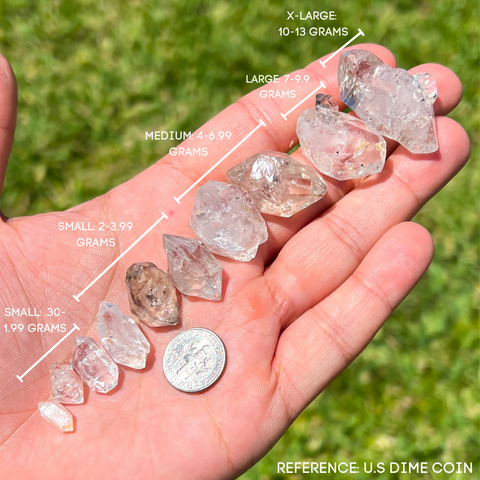 Auténtico cristal de diamante Herkimer - Cristales mágicos