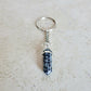Snowflake Obsidian Double Point Keychain-Keychains-Magic Crystals