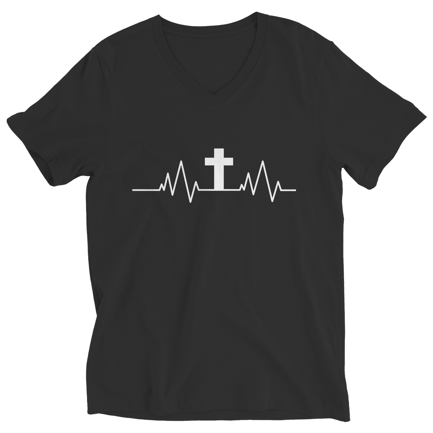 Christian Heartbeat Cross T-Shirt– WODFitters