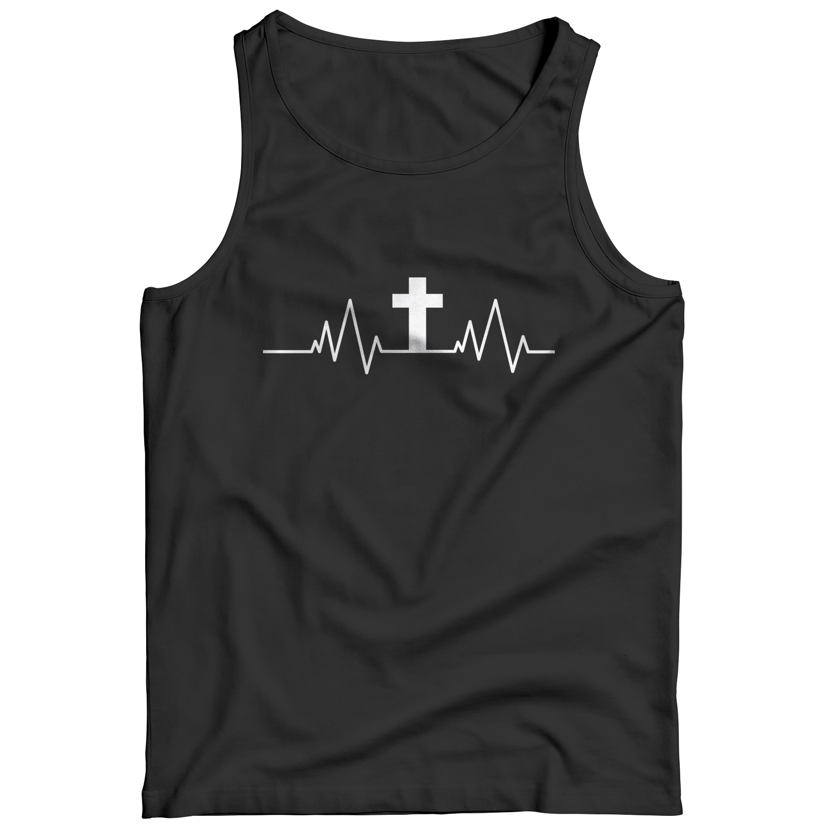 Christian Heartbeat Cross T-Shirt– WODFitters