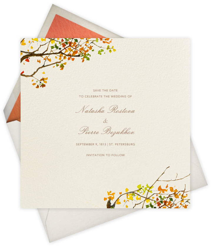 Autumn Boughs Save-the-Date