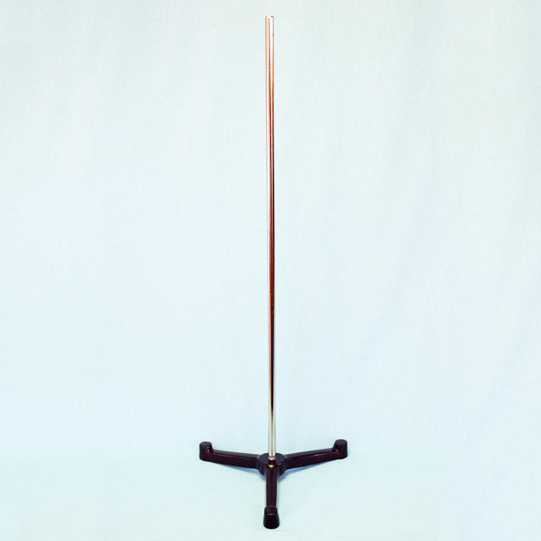 Cast Iron Triangular Base Support Stand w/ 19" Rod
