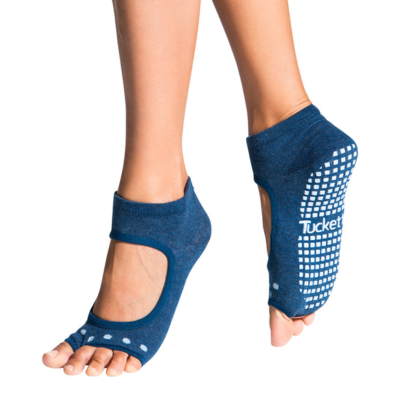 toesox Women's Bellarina Full Toe Grip Socks – Non-Slip Pilates Socks, Yoga  Socks with Grips, Barre Socks, Dance Socks