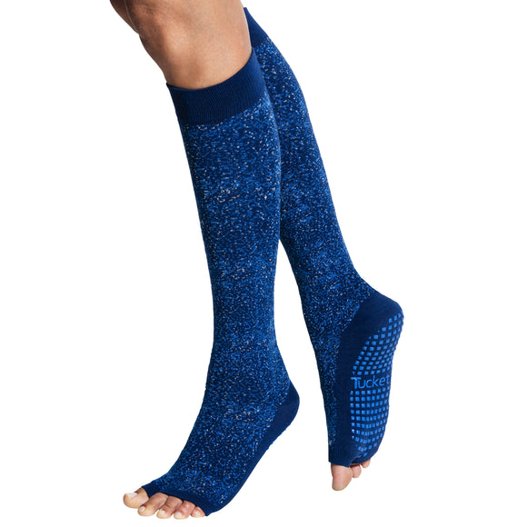 Women's Knee High Grip Socks - Pilates l Yoga l Barre - Grey Colorado  Mirage – Tucketts™