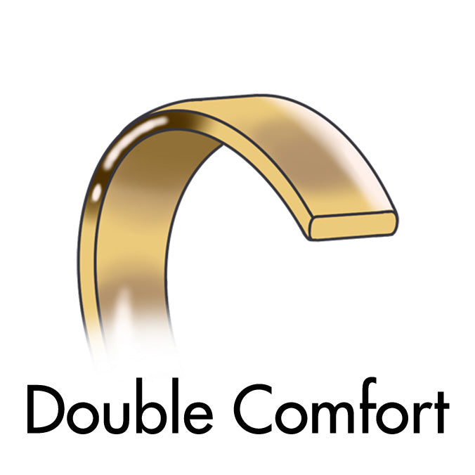 Double Comfort Wedding Ring Profile