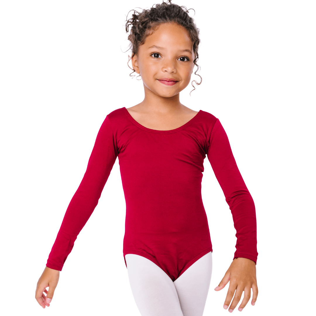 Girls Basic Long Sleeve Leotard