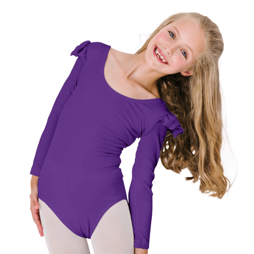 Ruffle Long Sleeve Leotard Designs Shop Our Long Sleeve Ruffled