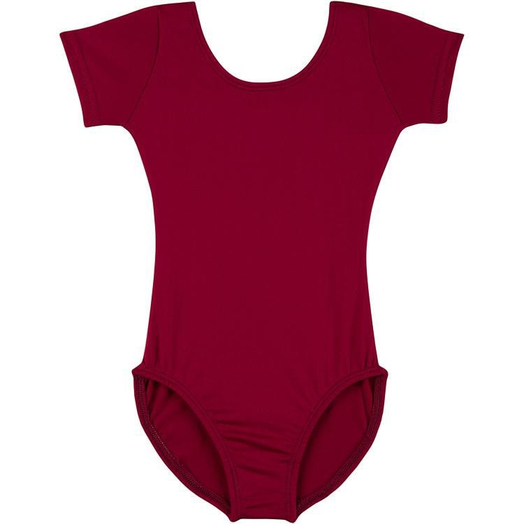 burgundy leotard