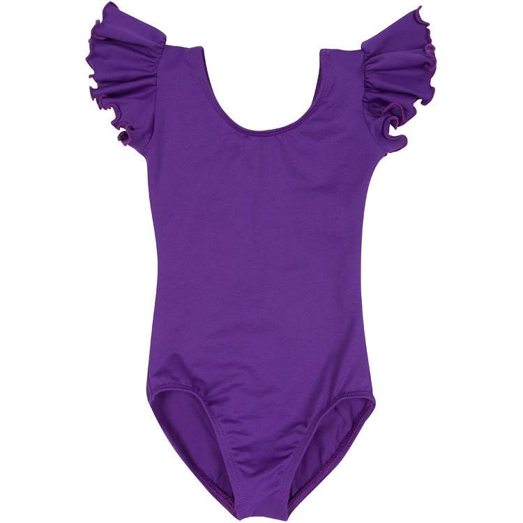 purple ballet leotard with skirt