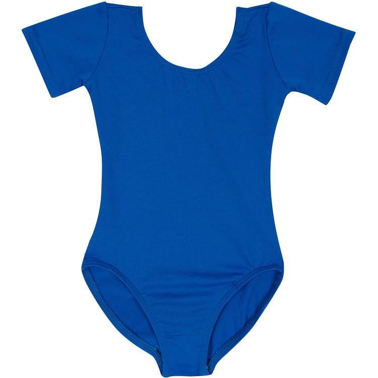 ROYAL BLUE Short Sleeve Leotard for Toddler and Girls - Gymnastics ...