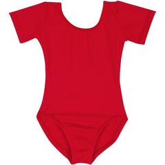 RED Short Sleeve Leotard for Toddler and Girls - Gymnastics / Ballet ...