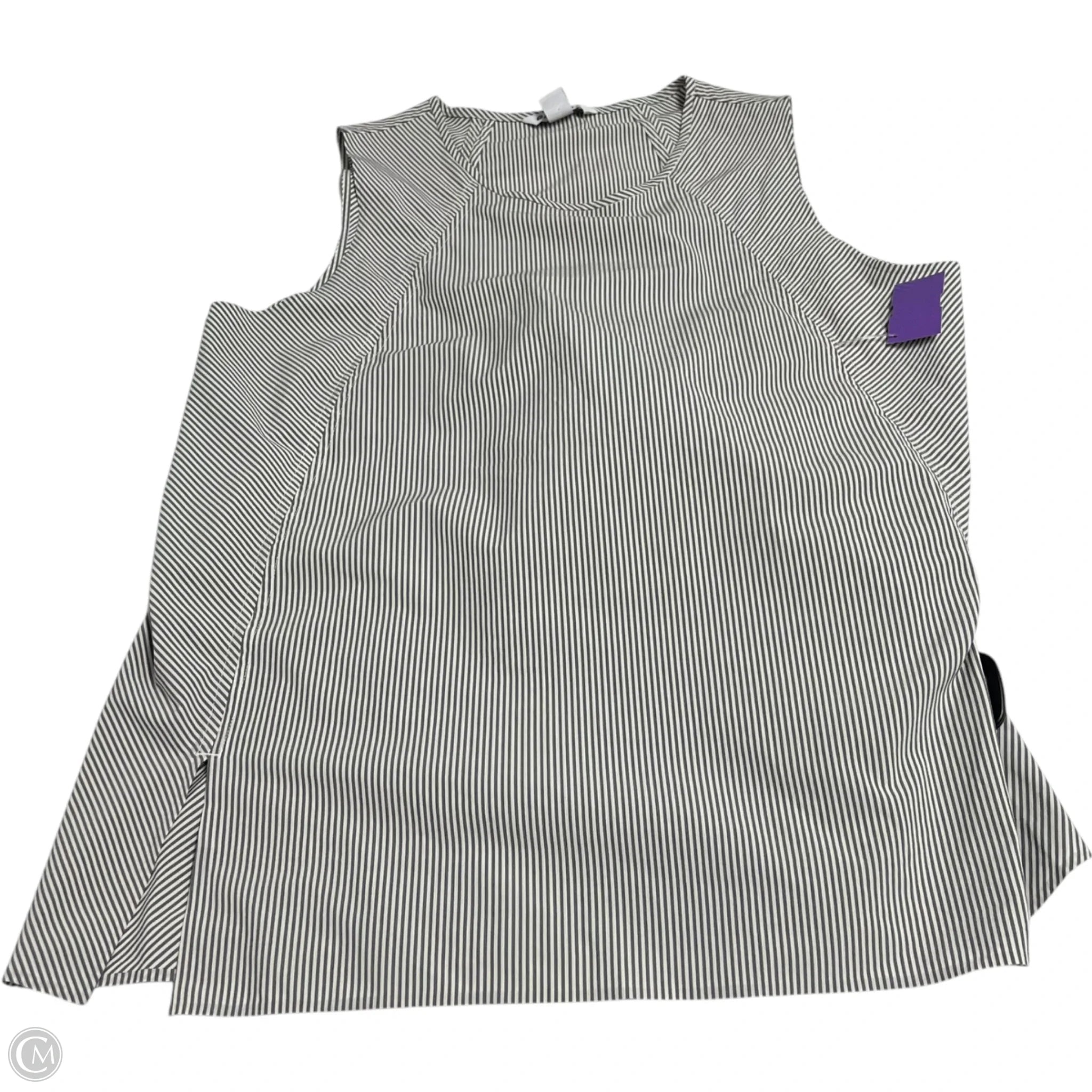Athletic Tank Top By Athleta In Striped Pattern, Size: L