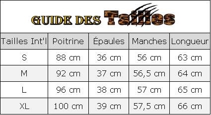 Guide des Tailles - Chemisier Léopard - Once des Neiges