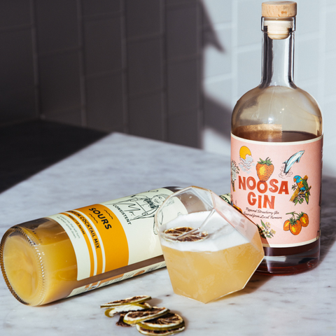 gin sours cocktail recipe with noosa gin