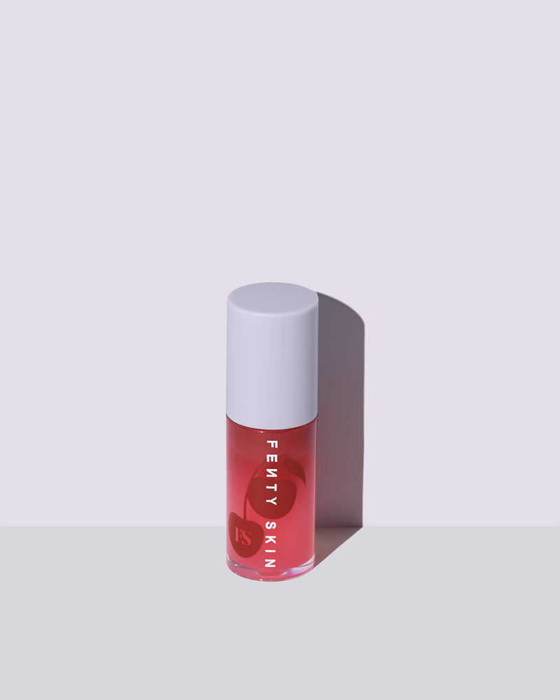 fenty treatz barbados cherry on a lavender background