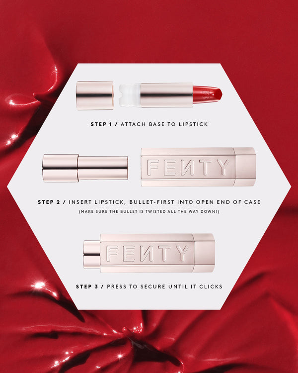 Fenty Beauty Launches Icon Refillable Lipstick