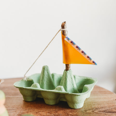 Craft a Recycled Egg Carton Boat – Oompa Toys