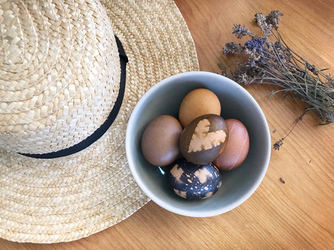 Naturally Dyed Easter Eggs