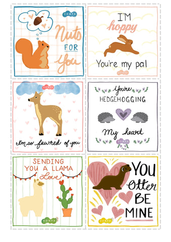Printable Valentine's Cards from Oompa Toys
