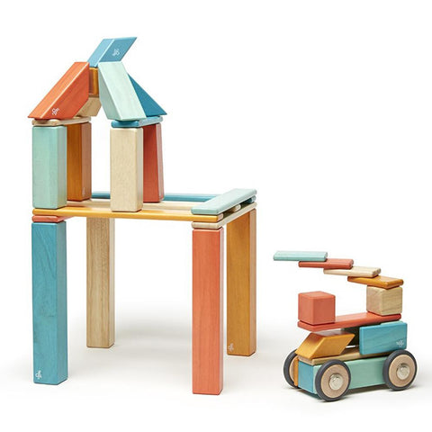 Tegu Magnetic Blocks in Sunset - Oompa Toys