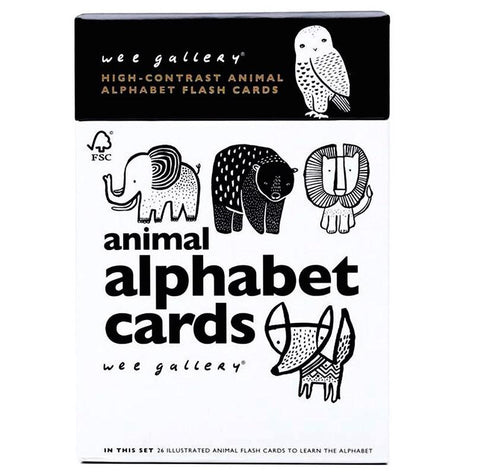 Wee Gallery Animal Alphabet Cards at Oompa Toys Early Learning