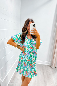 Full Bloom Mini Dress