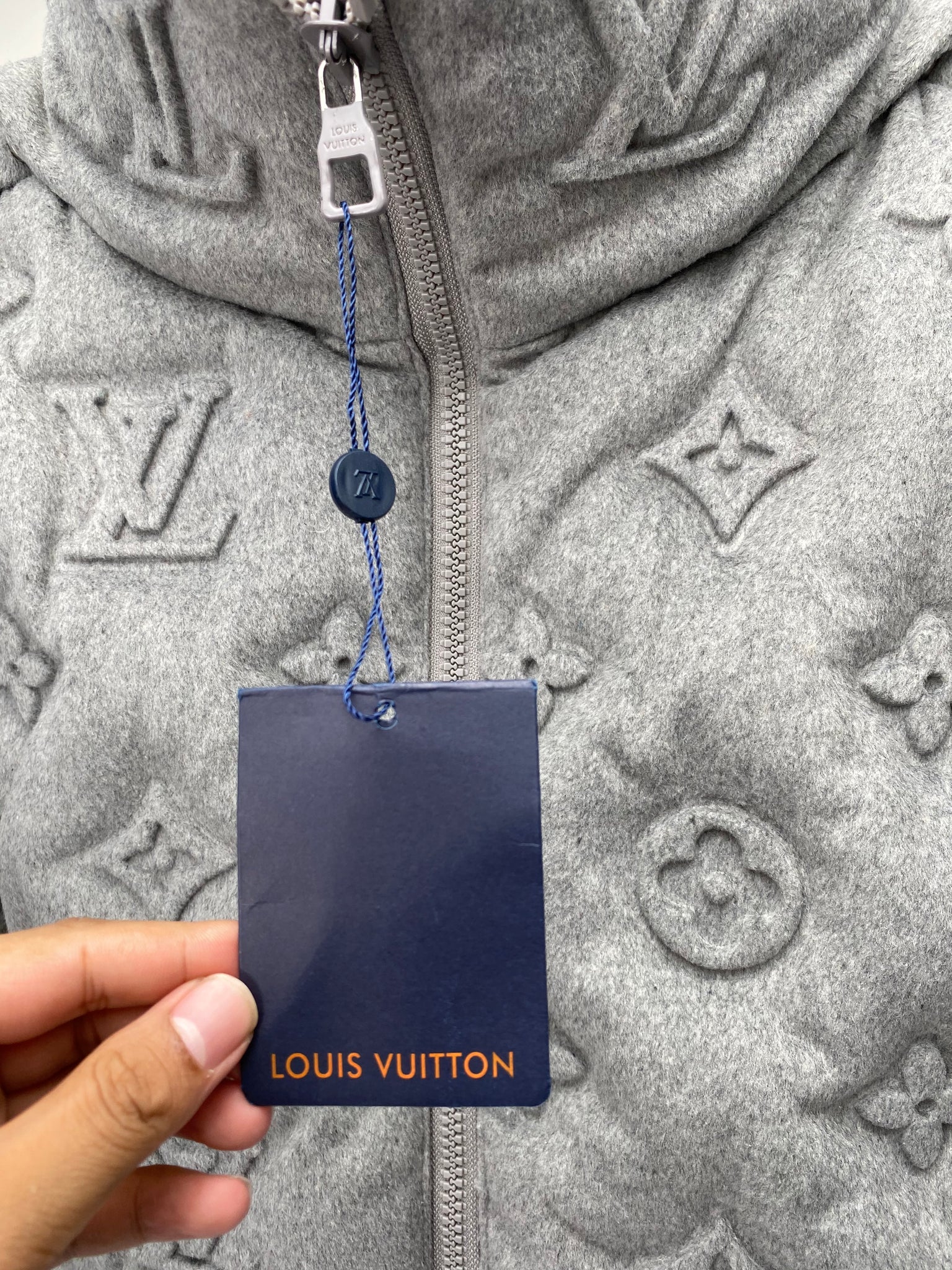 Louis Vuitton RARE RUNWAY SAMPLE! AW19 Boyhood Monogram grey puffer