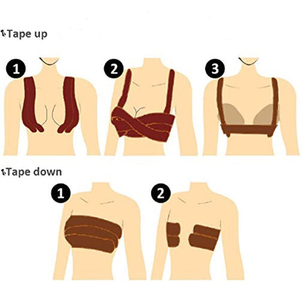 taping your breast for backless dress