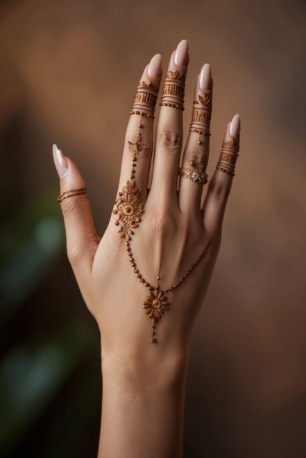 Trending: Minimalistic Mehendi Designs for the
Bridesmaids