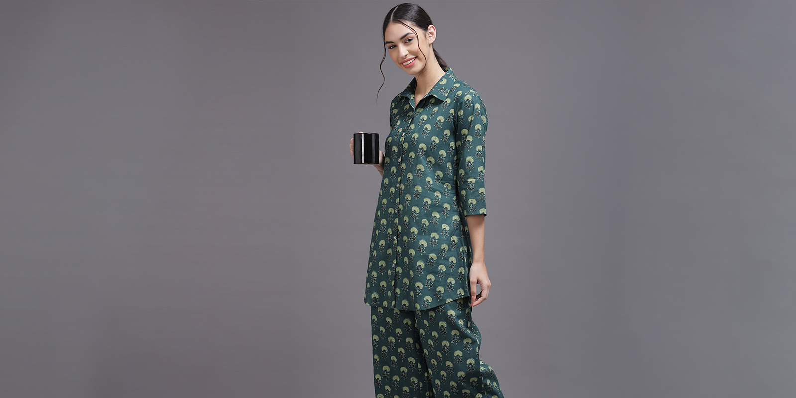 Mesmora Night Wear Series Khadi Cotton Printed Fancy Wear Kurtis With