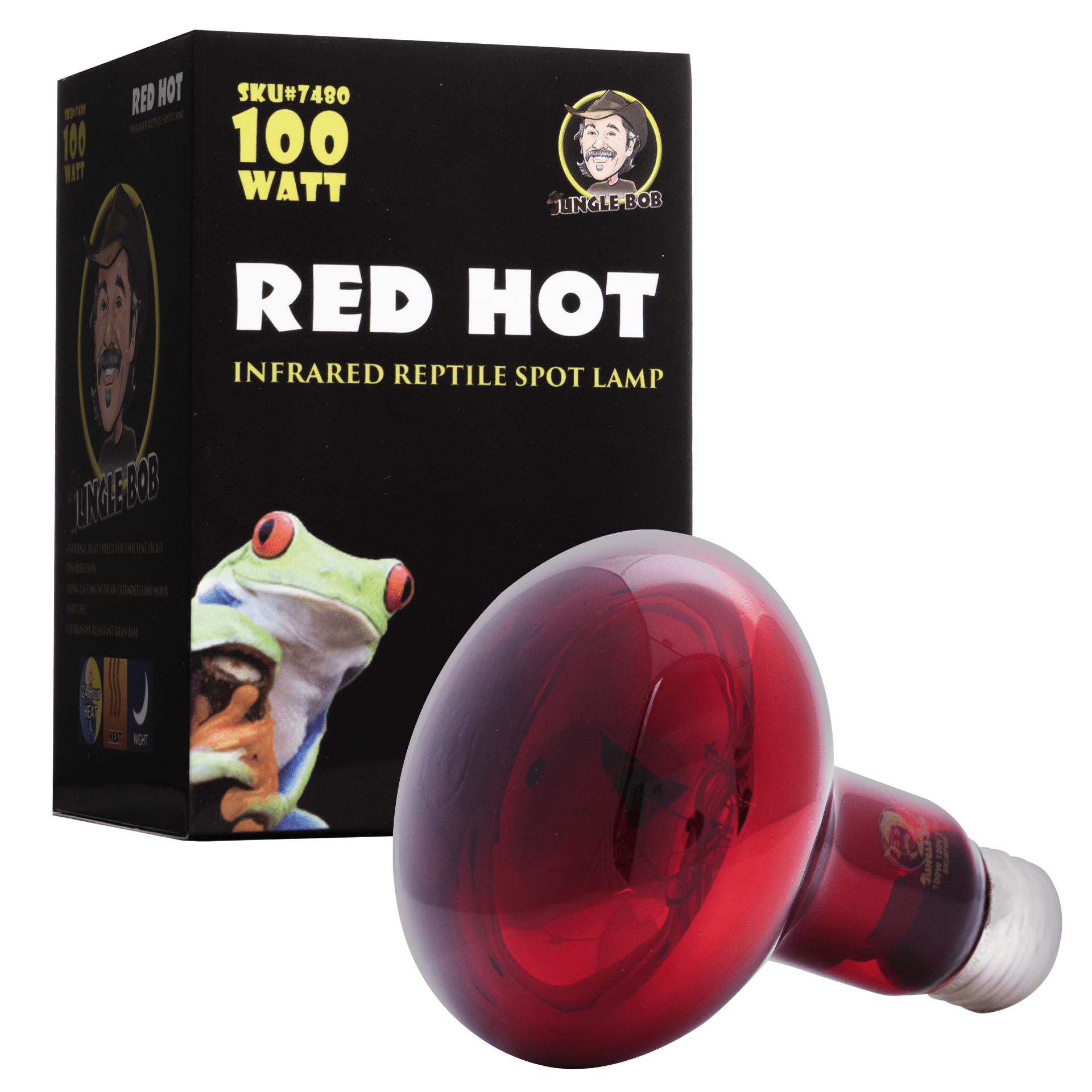 2 Pack Jungle Bob Red Nocturnal Spot Light Bulb (100w)