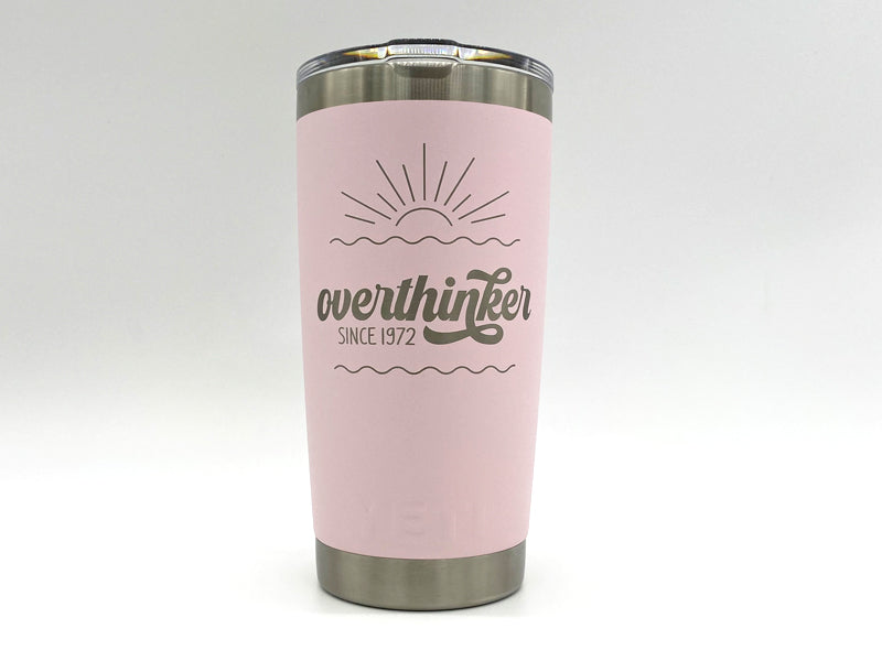 Pink and Silver Swirl Design Skinny Tumbler – Vickie's Creation