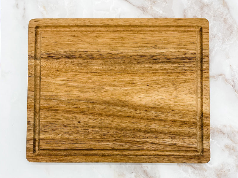 Seasonally Script Personalized Maple Cutting Board - 12x17