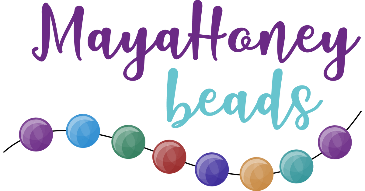 Dark purple cat head beads, golden inlays Czech glass feline beads –  MayaHoney beads