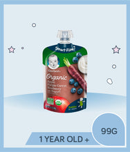 Load image into Gallery viewer, Gerber Organic Apple Purple Carrot Blueberry with Yogurt 99g Pouch
