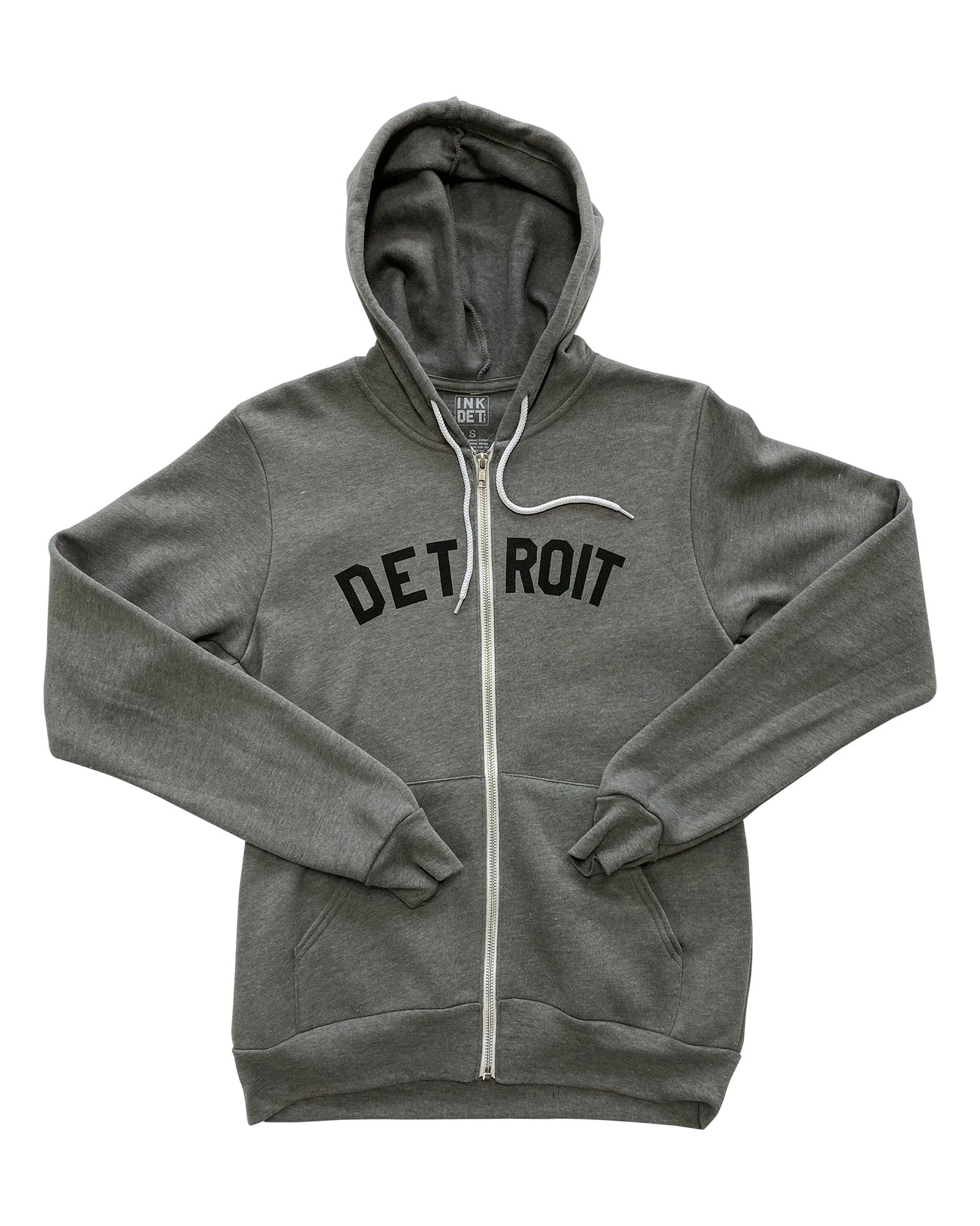 detroit zip up hoodie