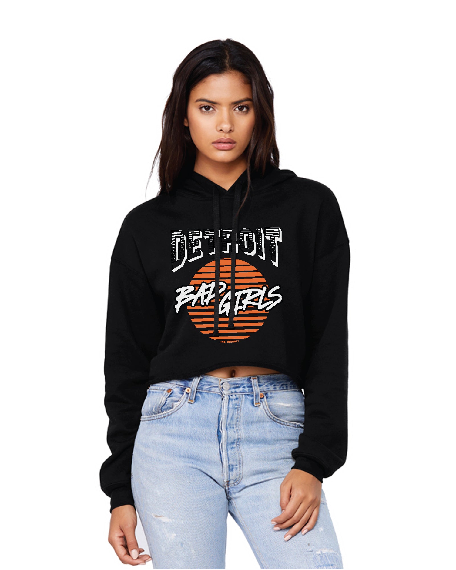 fleece cropped hoodie