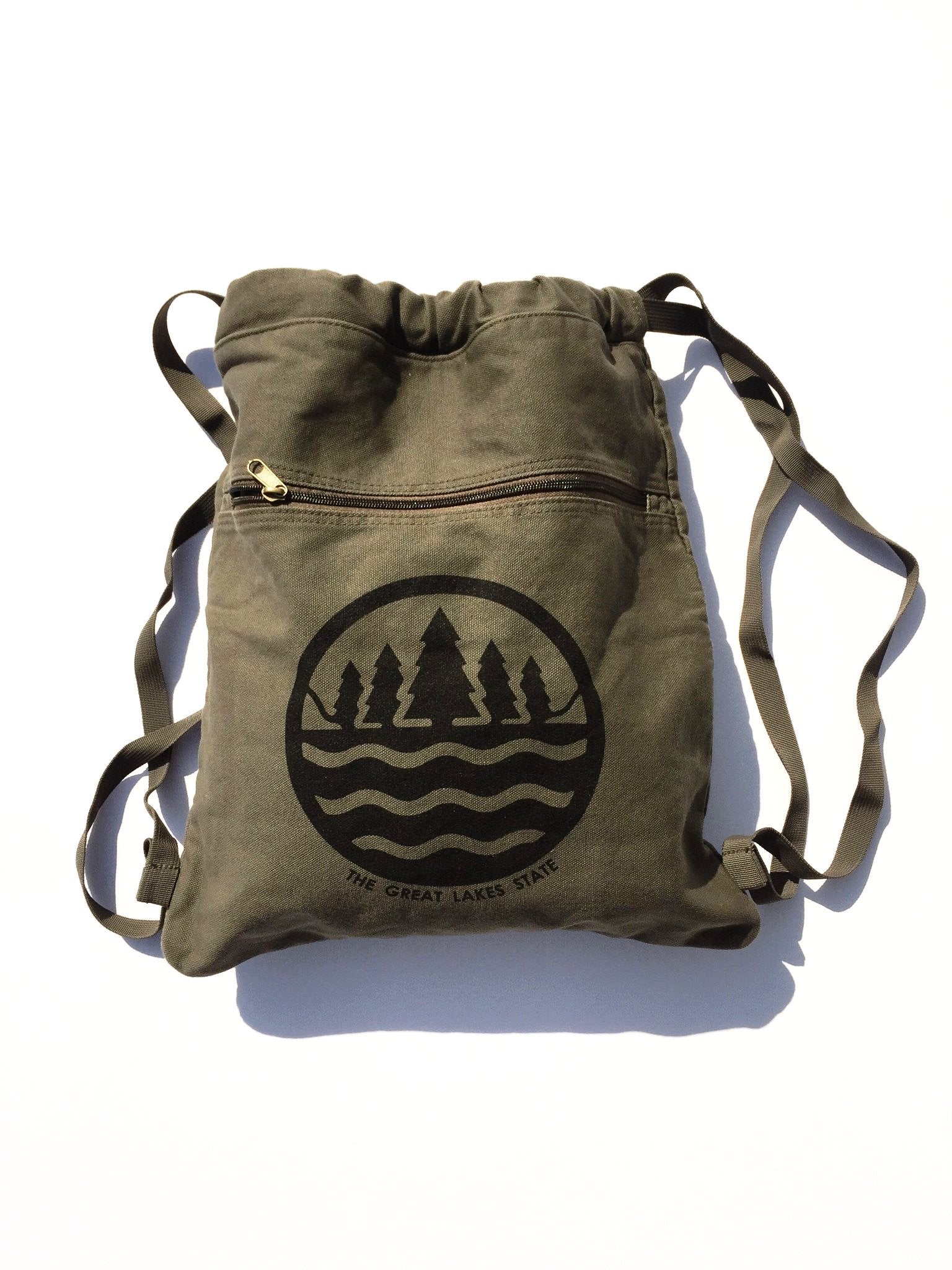 canvas cinch sack