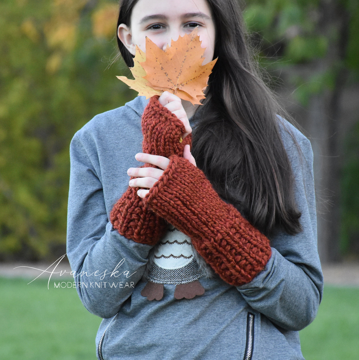 chunky knit arm warmers