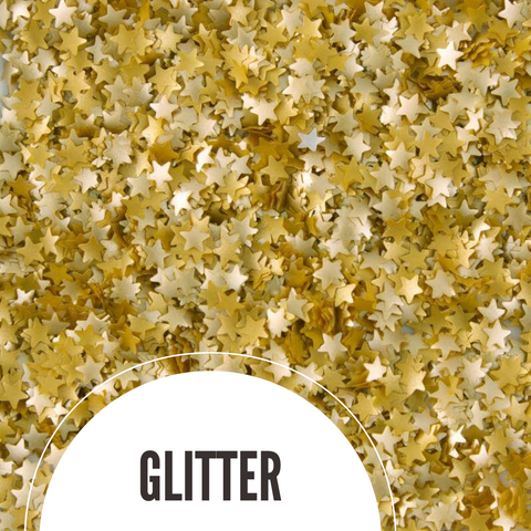 gold glitter stars
